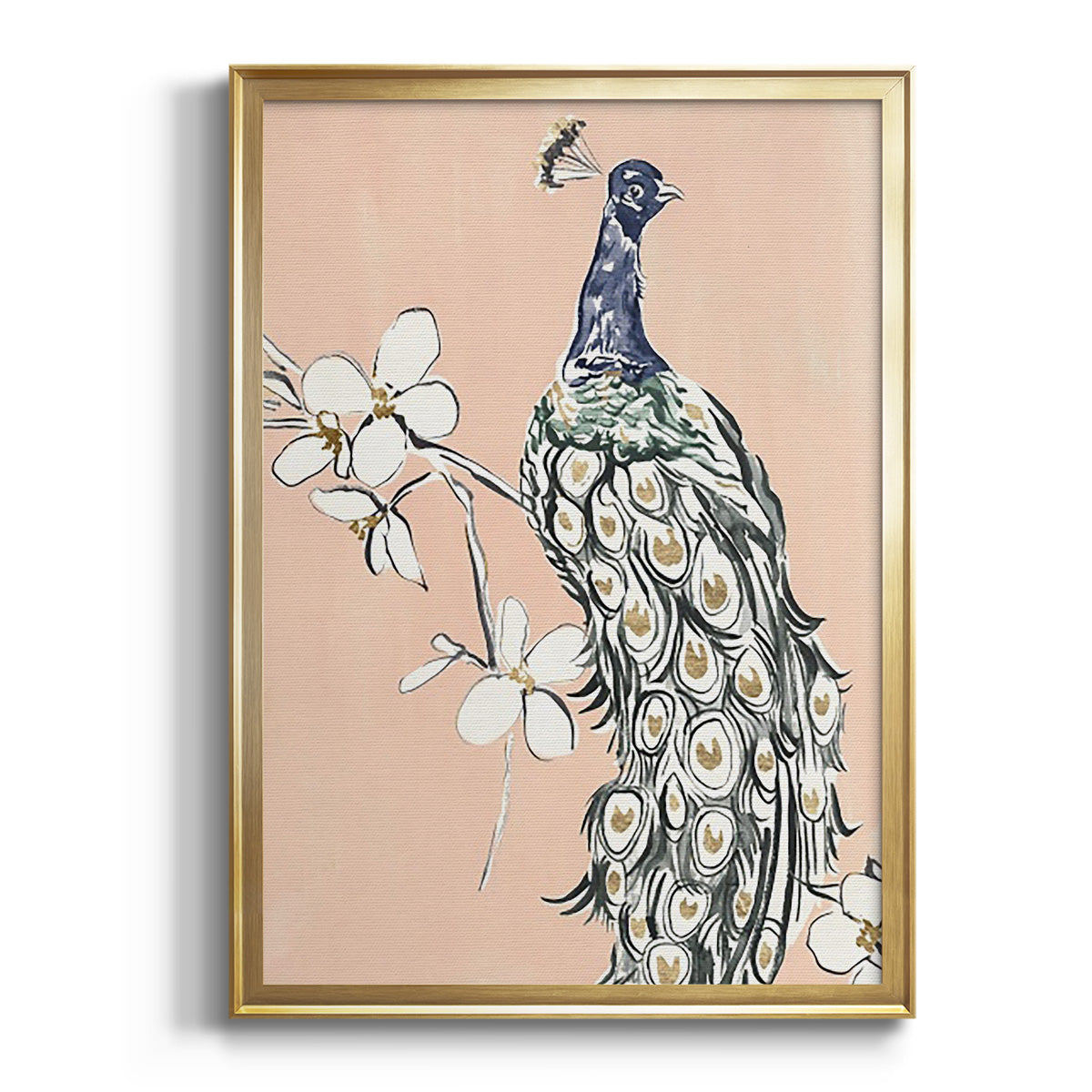 Sepia Botanical Journal I - Modern Framed Canvas Print