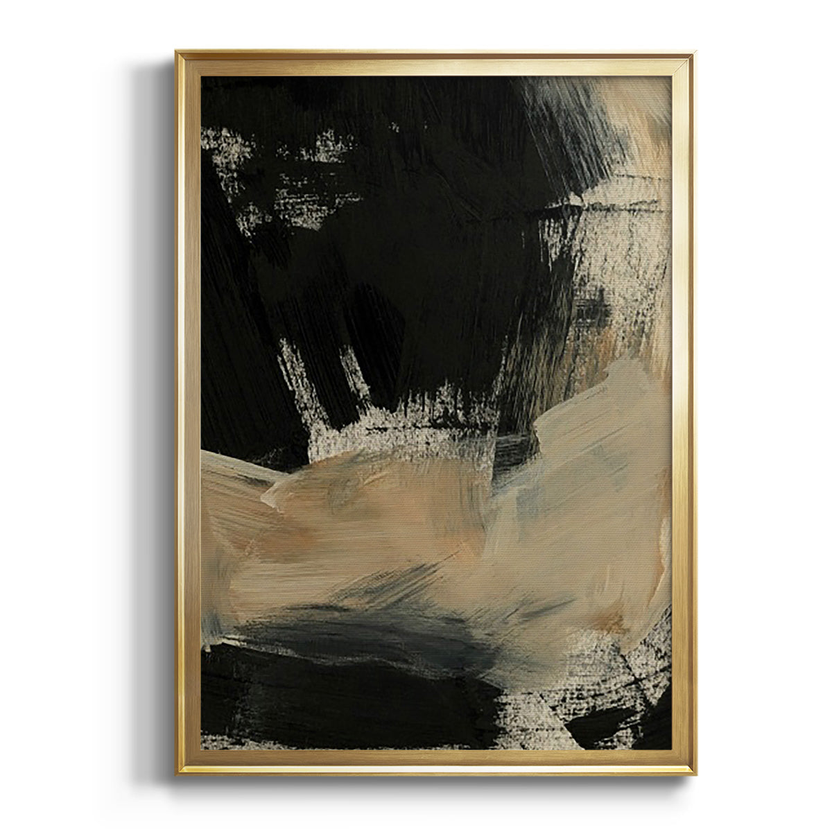 Soft Half Shell I - Modern Framed Canvas Print