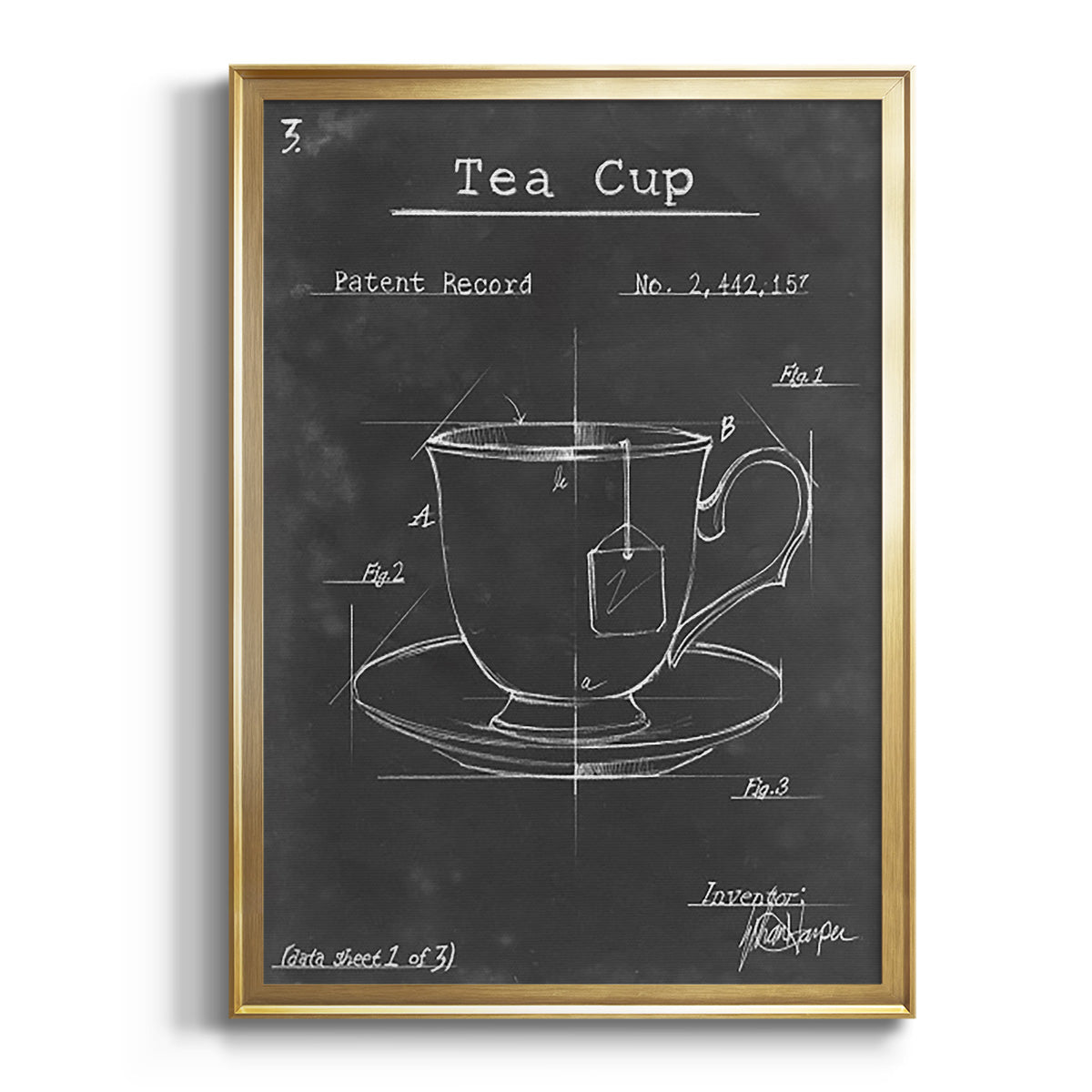 Sepia Botanical Journal I - Modern Framed Canvas Print