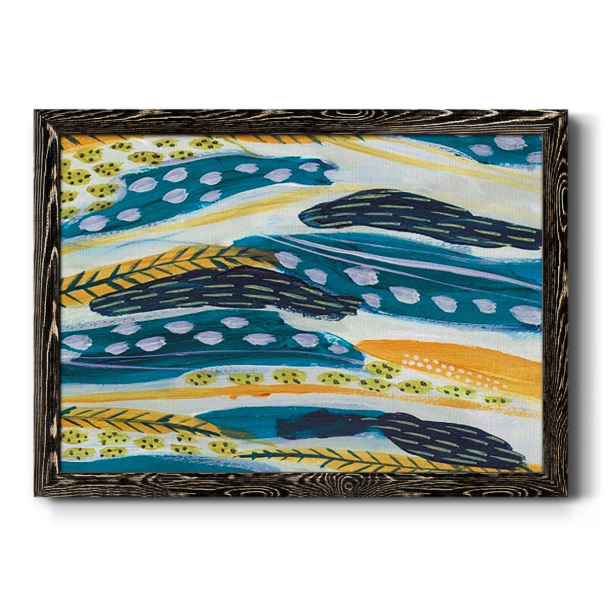 Feathery IV-Premium Framed Canvas - Ready to Hang