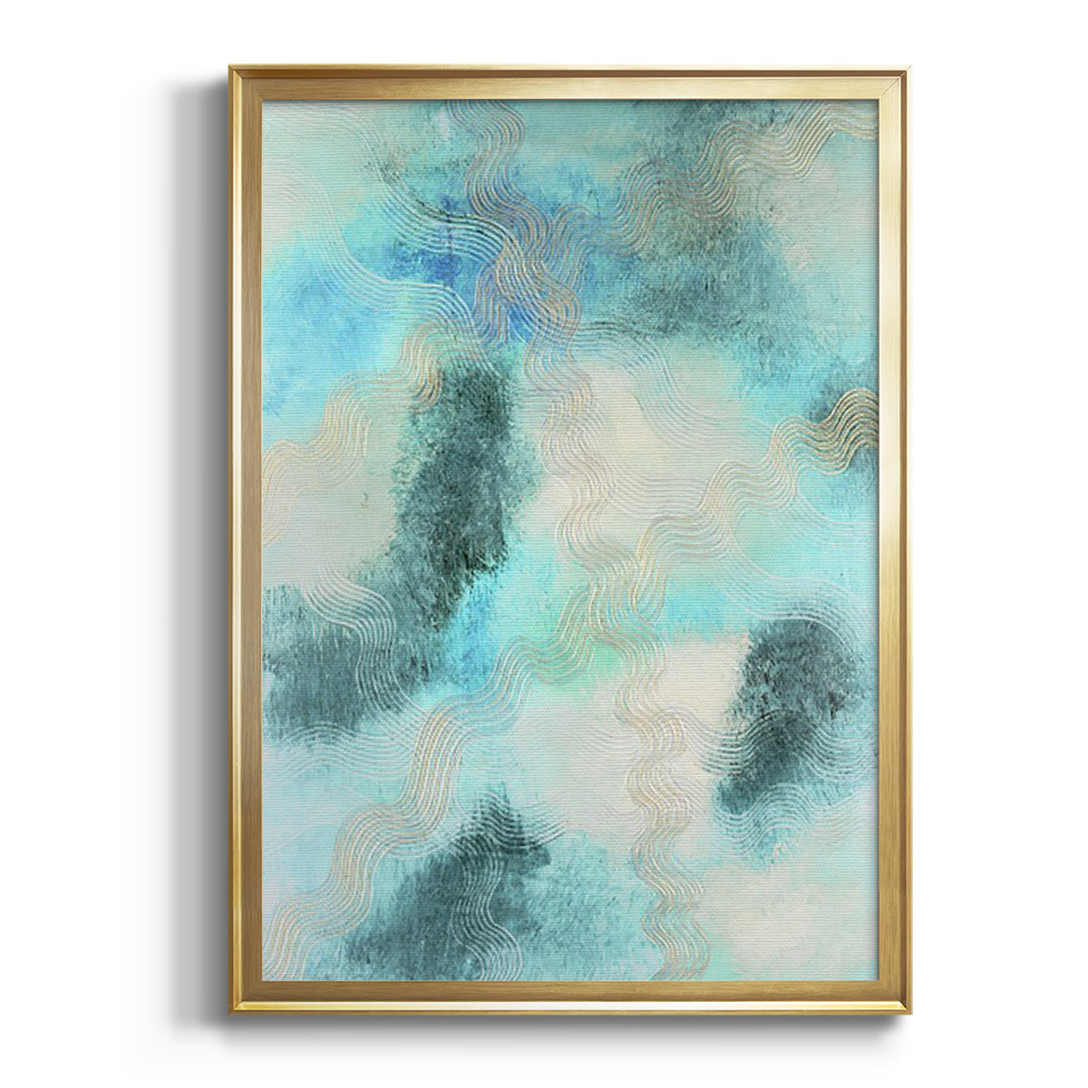 Soft Half Shell I - Modern Framed Canvas Print