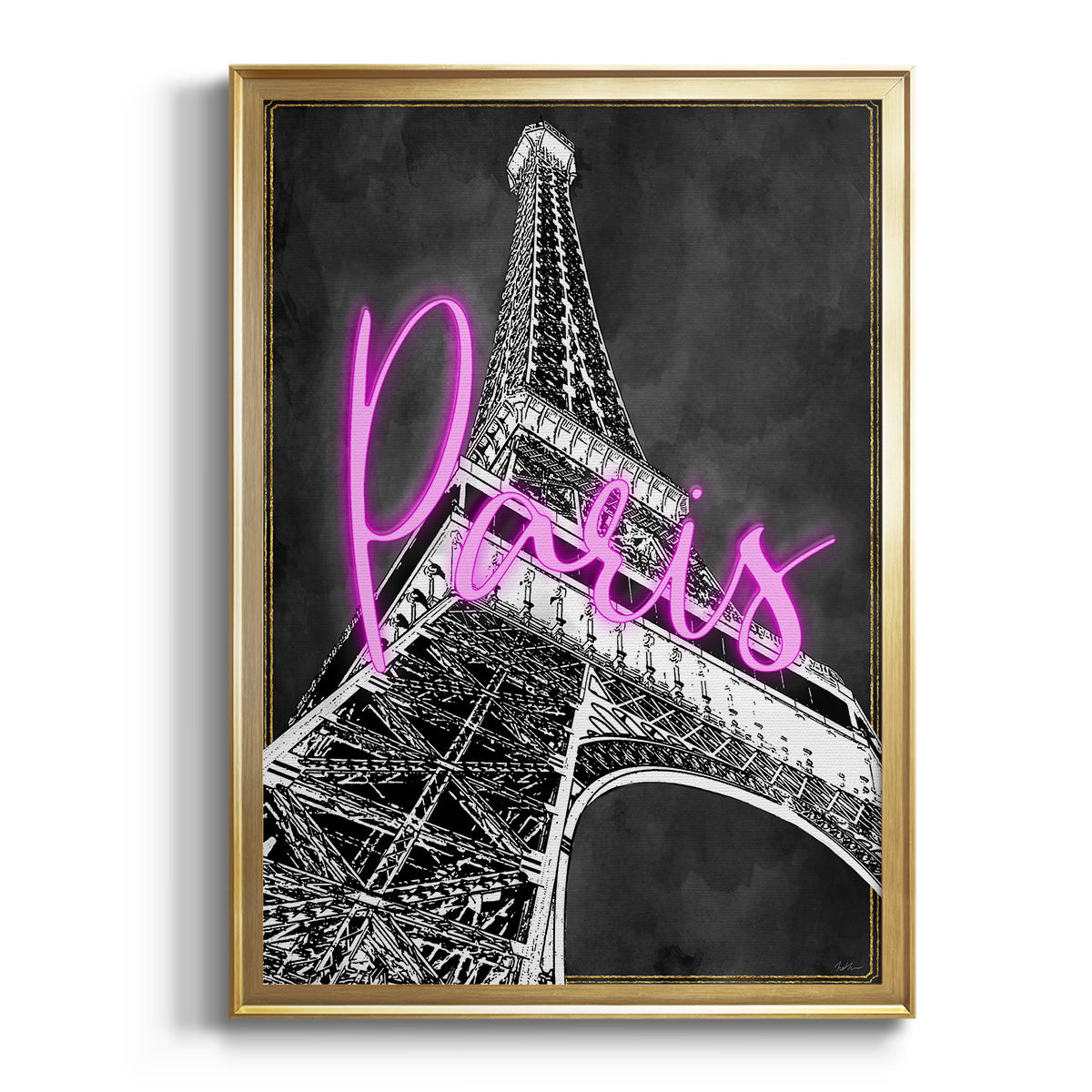 Soft Half Shell I - Modern Framed Canvas Print