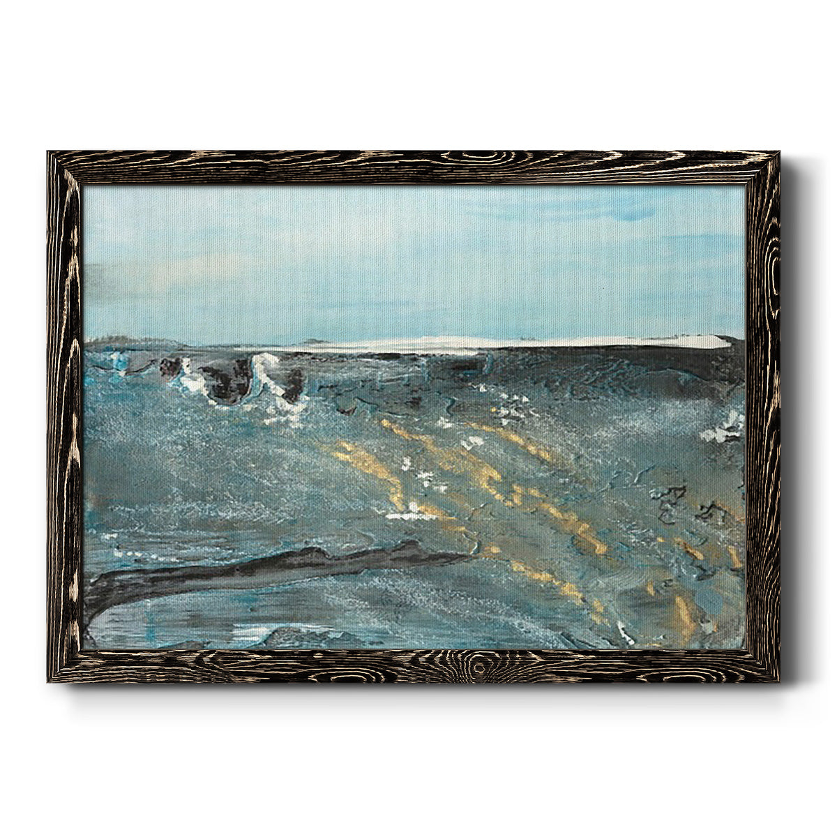 Flow of Love in Ocean II-Premium Framed Canvas - Ready to Hang