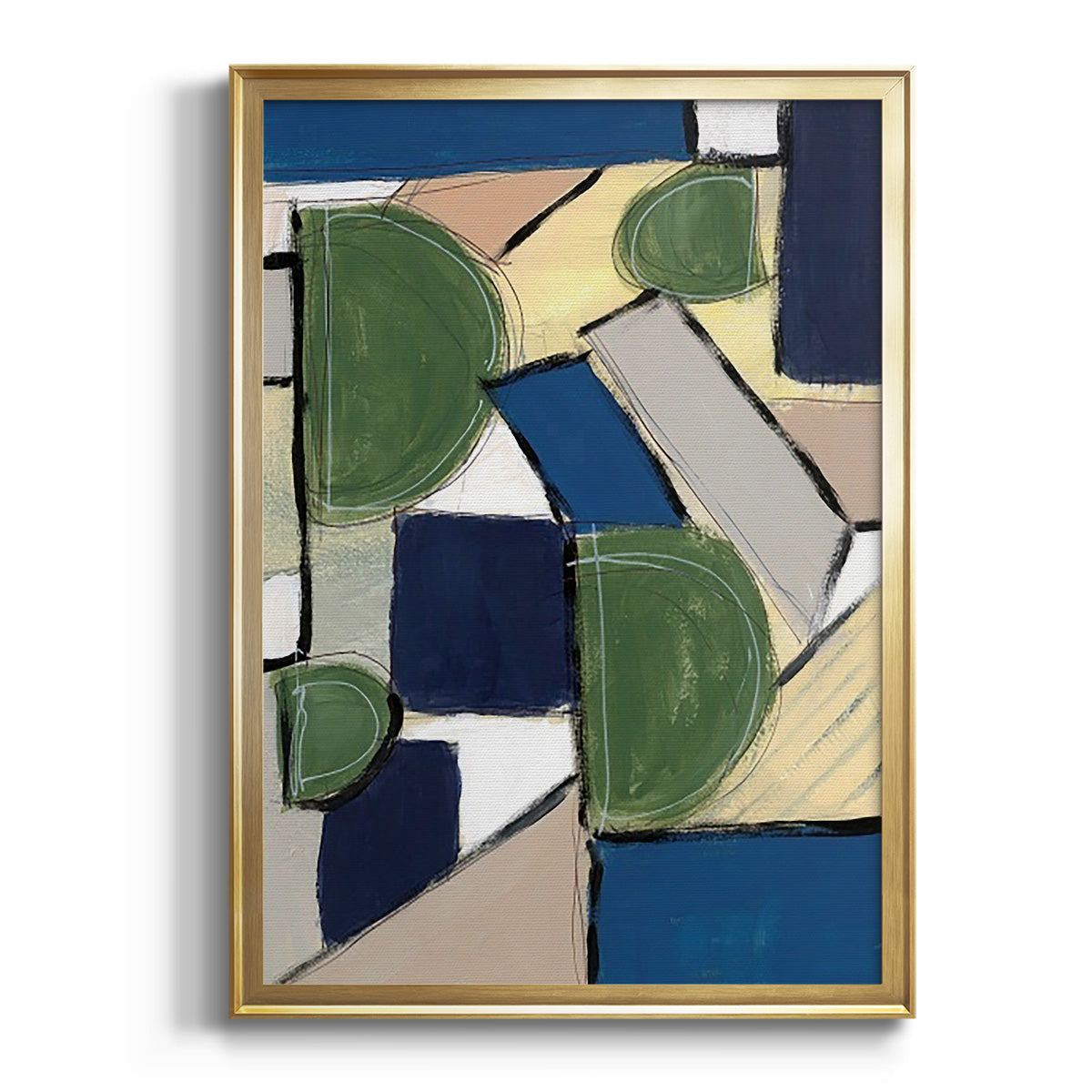 Soft Half Shell I - Modern Framed Canvas Print