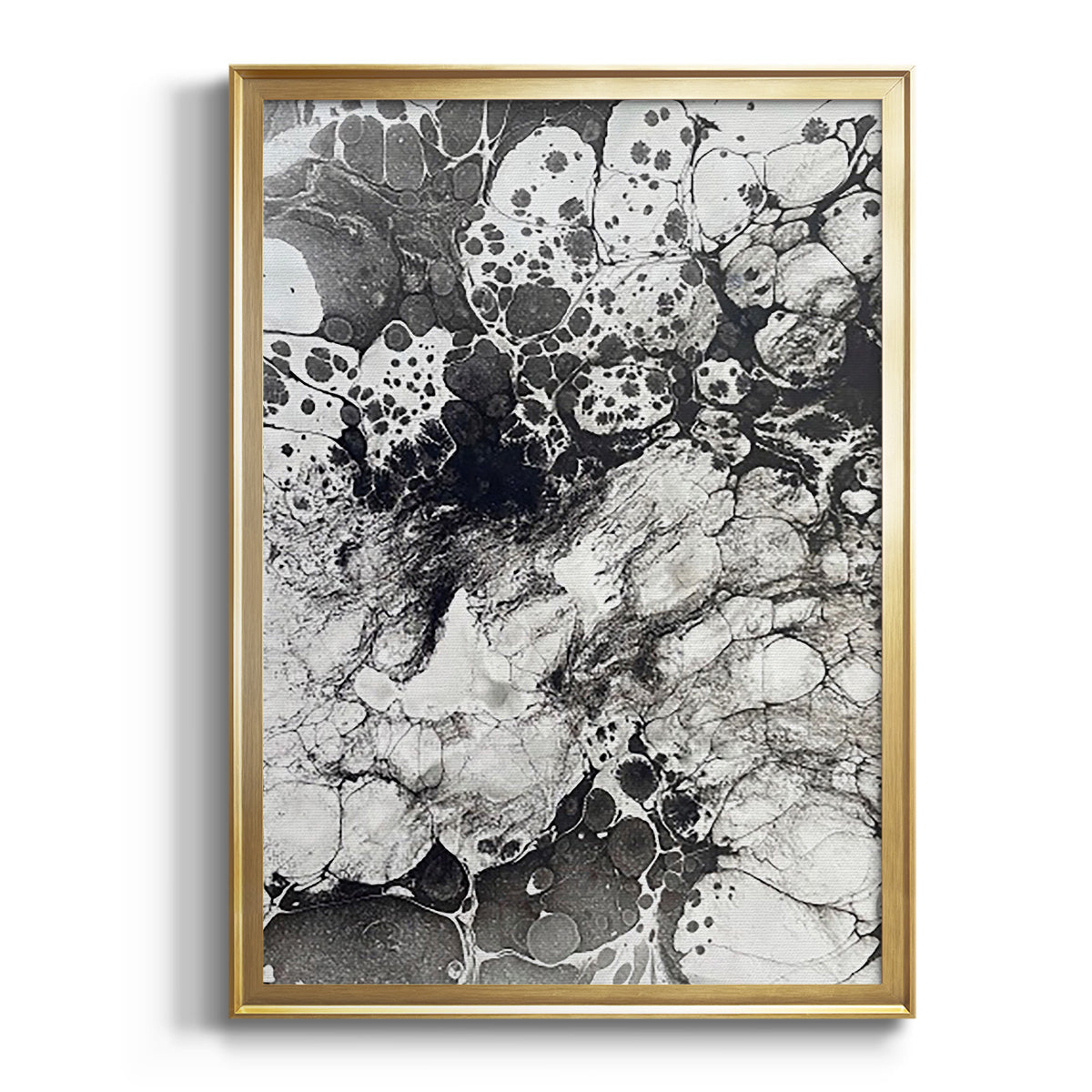 Sepia Botanical Journal I - Modern Framed Canvas Print