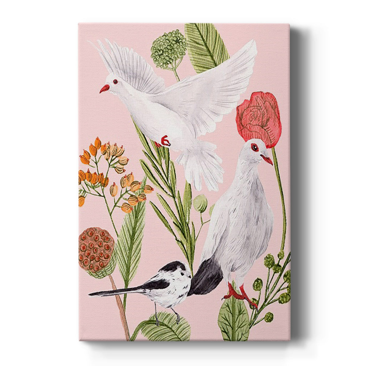 Birds in Motion I - Canvas Art Print