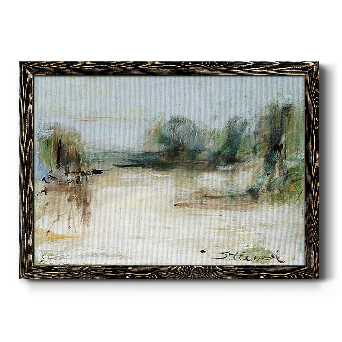 Wintery Horizon III-Premium Framed Canvas - Ready to Hang