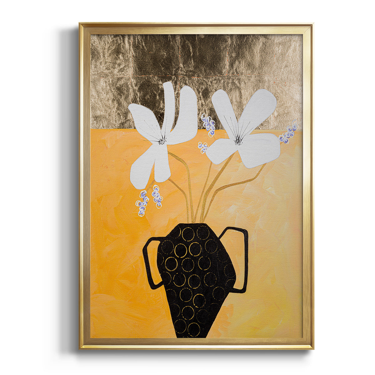 Sepia Botanical Journal I - Modern Framed Canvas Print