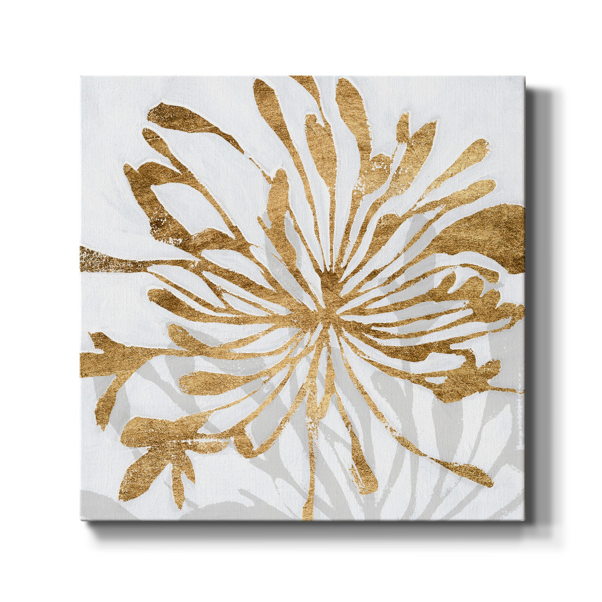 Golden Gilt Bloom I-Premium Gallery Wrapped Canvas - Ready to Hang