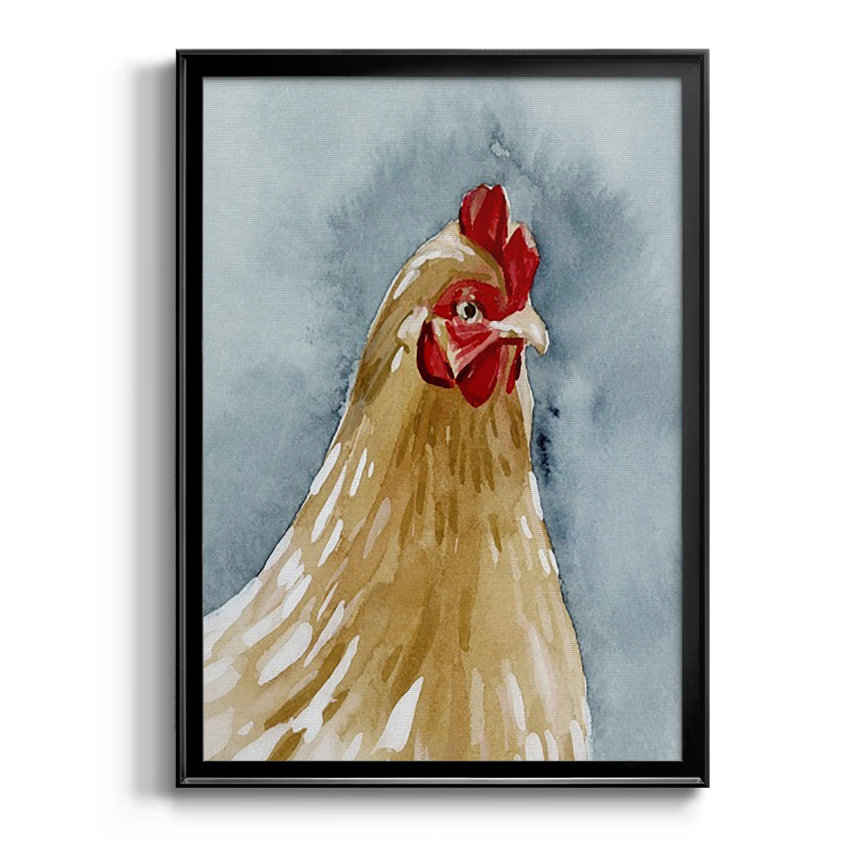 Chicken Portrait II Premium Framed Print - Ready to Hang