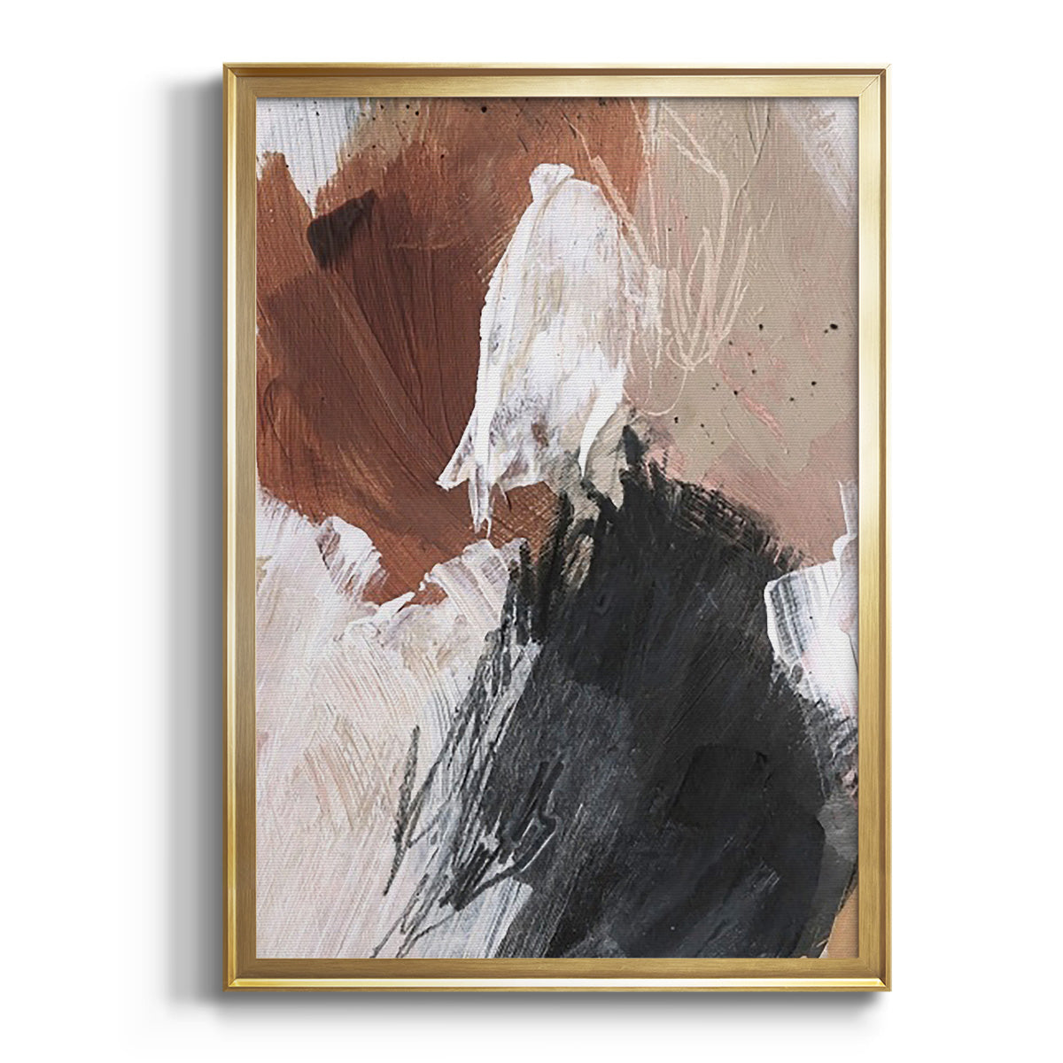 Soft Half Shell I - Modern Framed Canvas Print