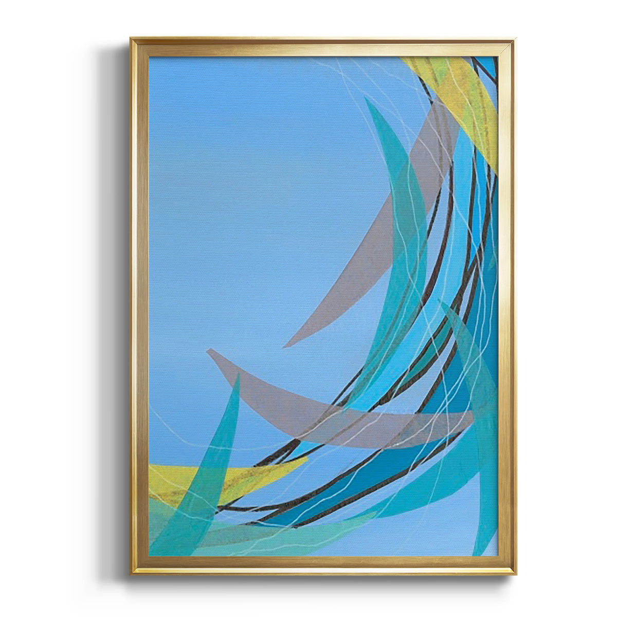 Soft Half Shell I - Modern Framed Canvas Print