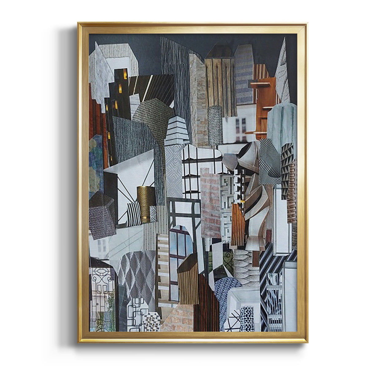 Soft Half Shell I - Modern Framed Canvas Print