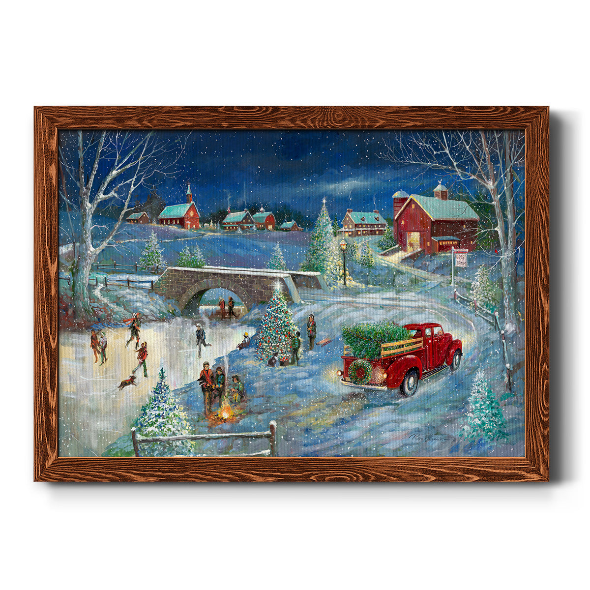 Warm Holiday Memories-Premium Framed Canvas - Ready to Hang