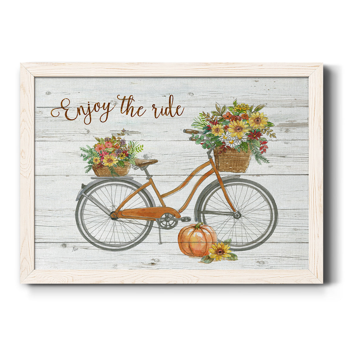 Harvest Bike-Premium Framed Canvas - Ready to Hang