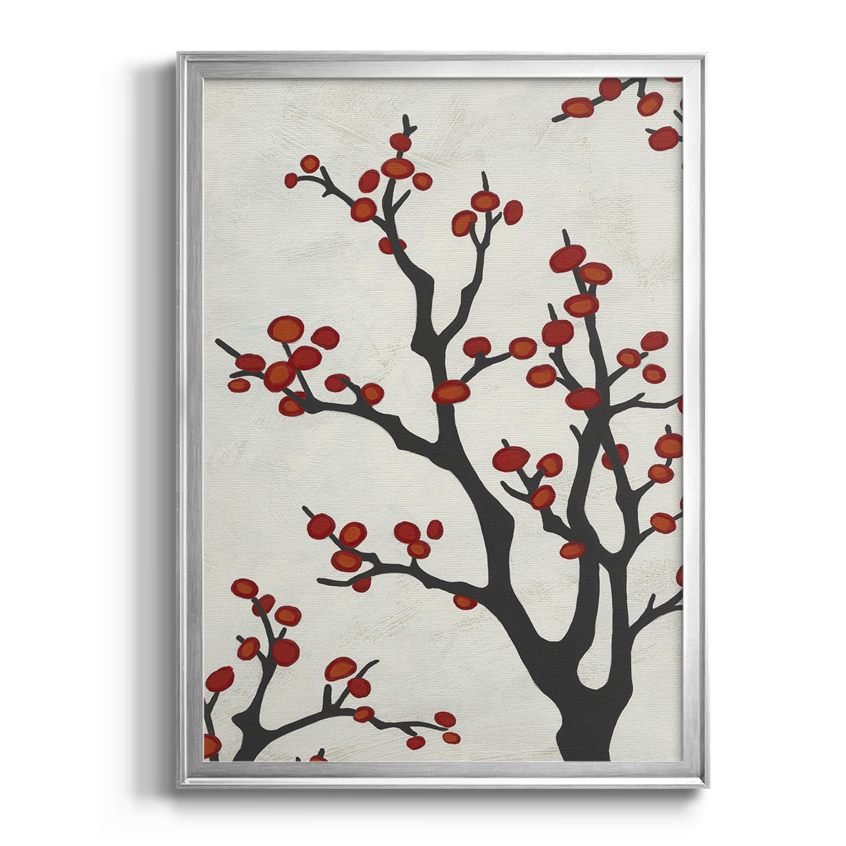 Red Berry Branch II Premium Framed Print - Ready to Hang