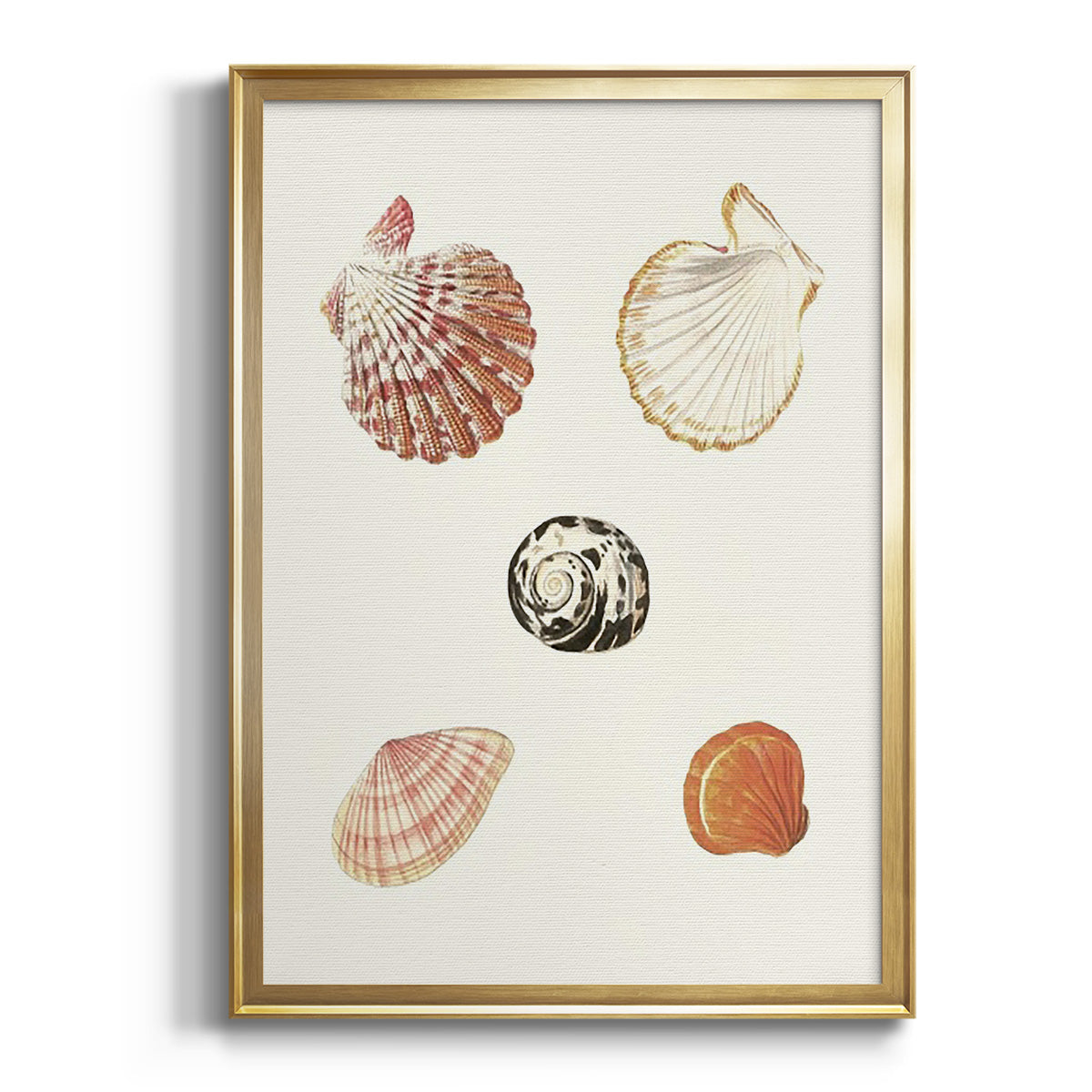 Sepia Botanical Journal I - Modern Framed Canvas Print