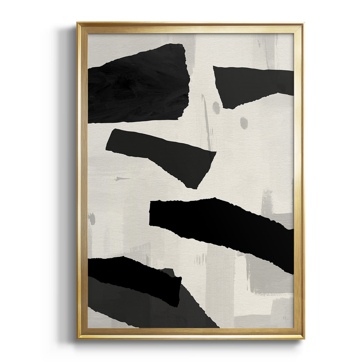 Soft Half Shell I - Modern Framed Canvas Print