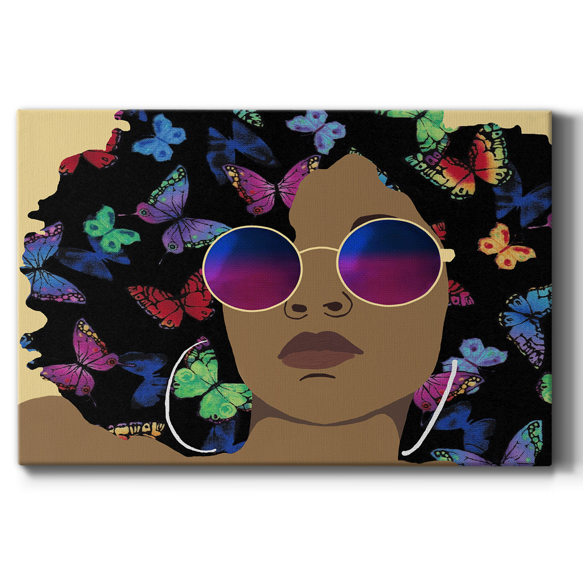 Butterfly Diva I Premium Gallery Wrapped Canvas - Ready to Hang