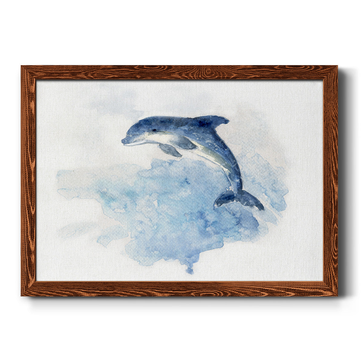 Wave Jumping-Premium Framed Canvas - Ready to Hang