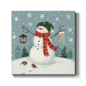 Jolly Snowman II-Premium Gallery Wrapped Canvas - Ready to Hang