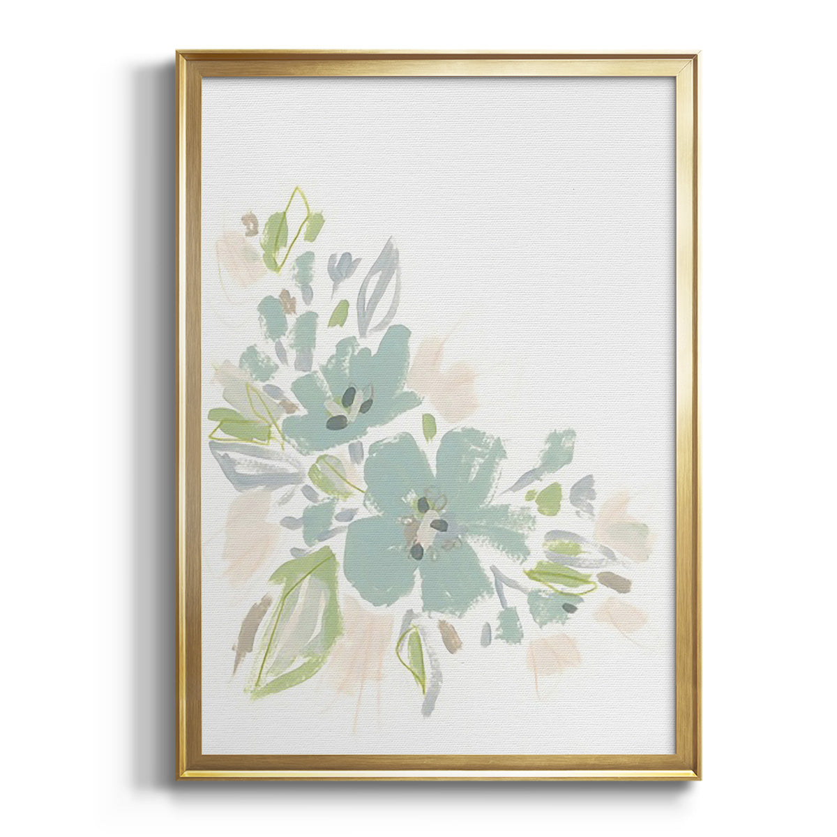 Sepia Botanical Journal I - Modern Framed Canvas Print