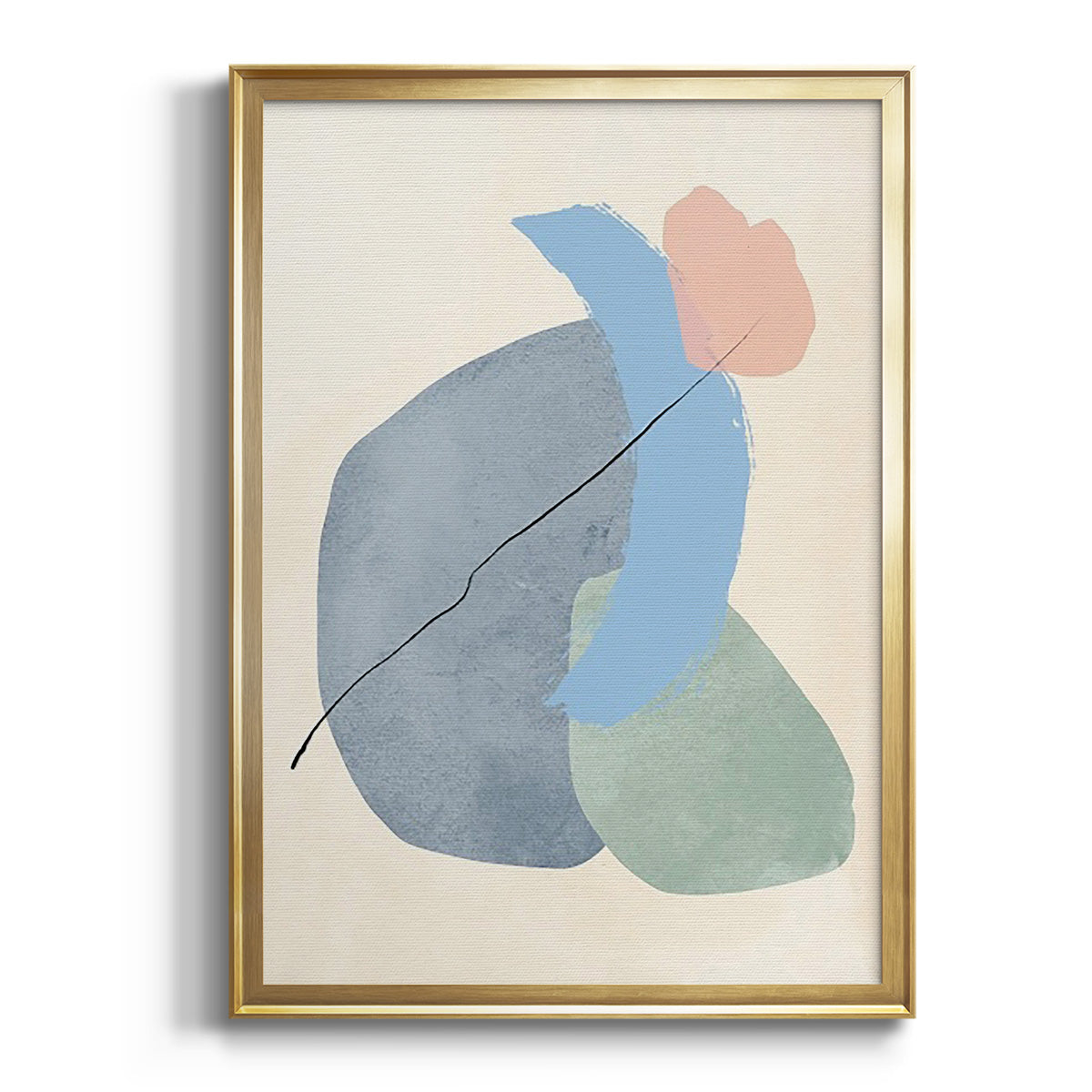 Sepia Botanical Journal I - Modern Framed Canvas Print