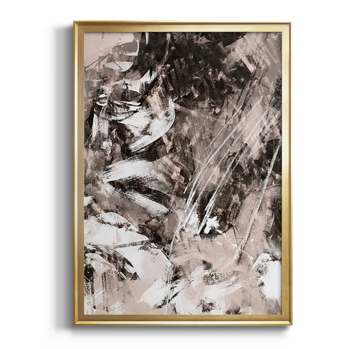 Soft Half Shell I - Modern Framed Canvas Print