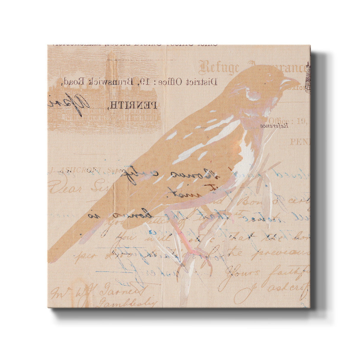 Antique Pages II - Canvas Art Print
