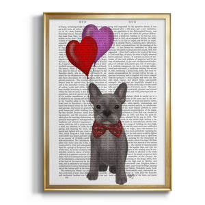 French Bulldog and Balloons Premium Framed Print - Ready to Hang