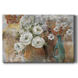 Vessels and Blooms Spice Premium Gallery Wrapped Canvas - Ready to Hang