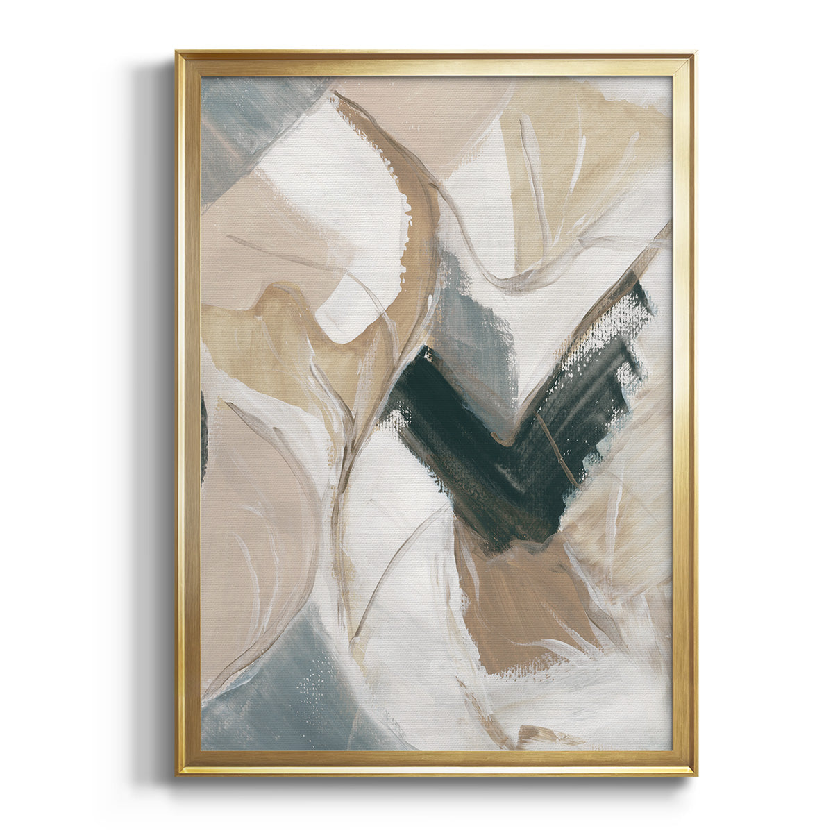 Soft Half Shell I - Modern Framed Canvas Print
