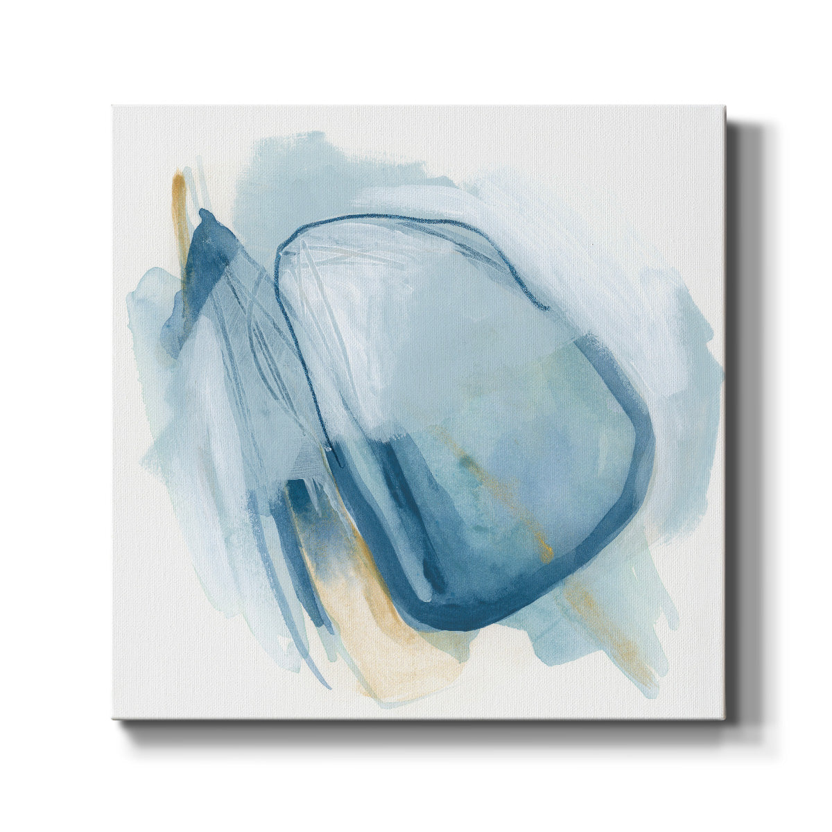 Blue Interference II - Canvas Art Print