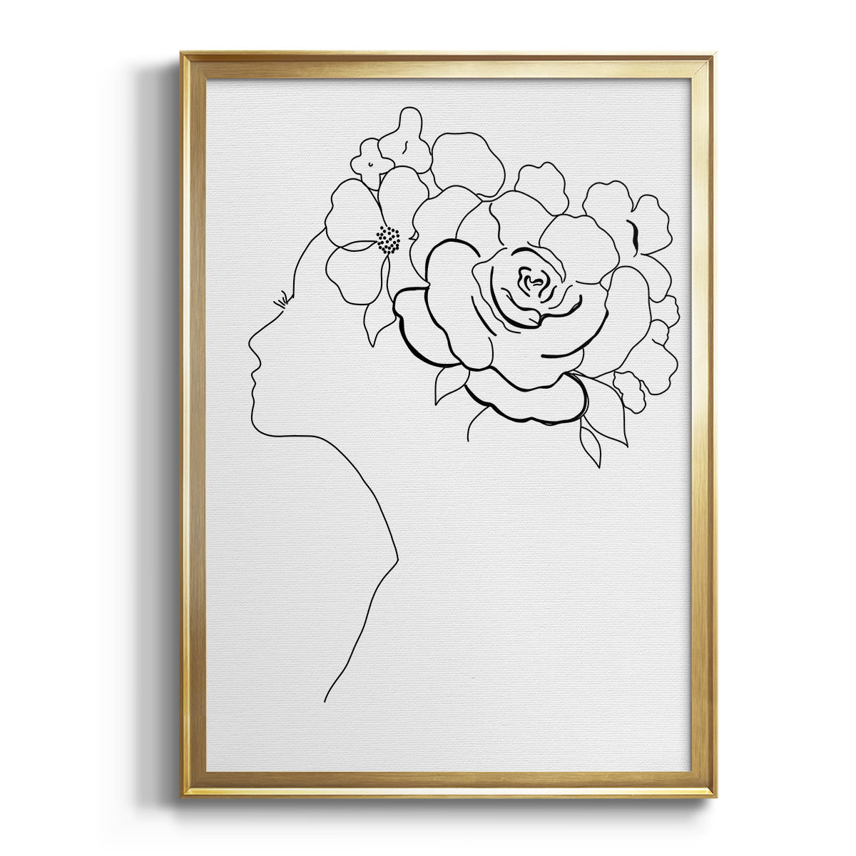 Fashion Floral Sketch II Premium Framed Print - Ready to Hang