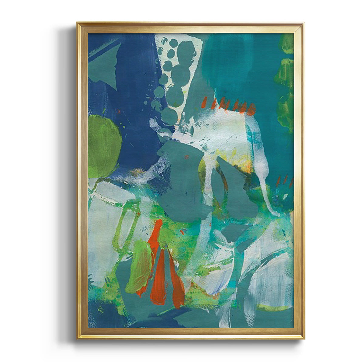 Sepia Botanical Journal I - Modern Framed Canvas Print