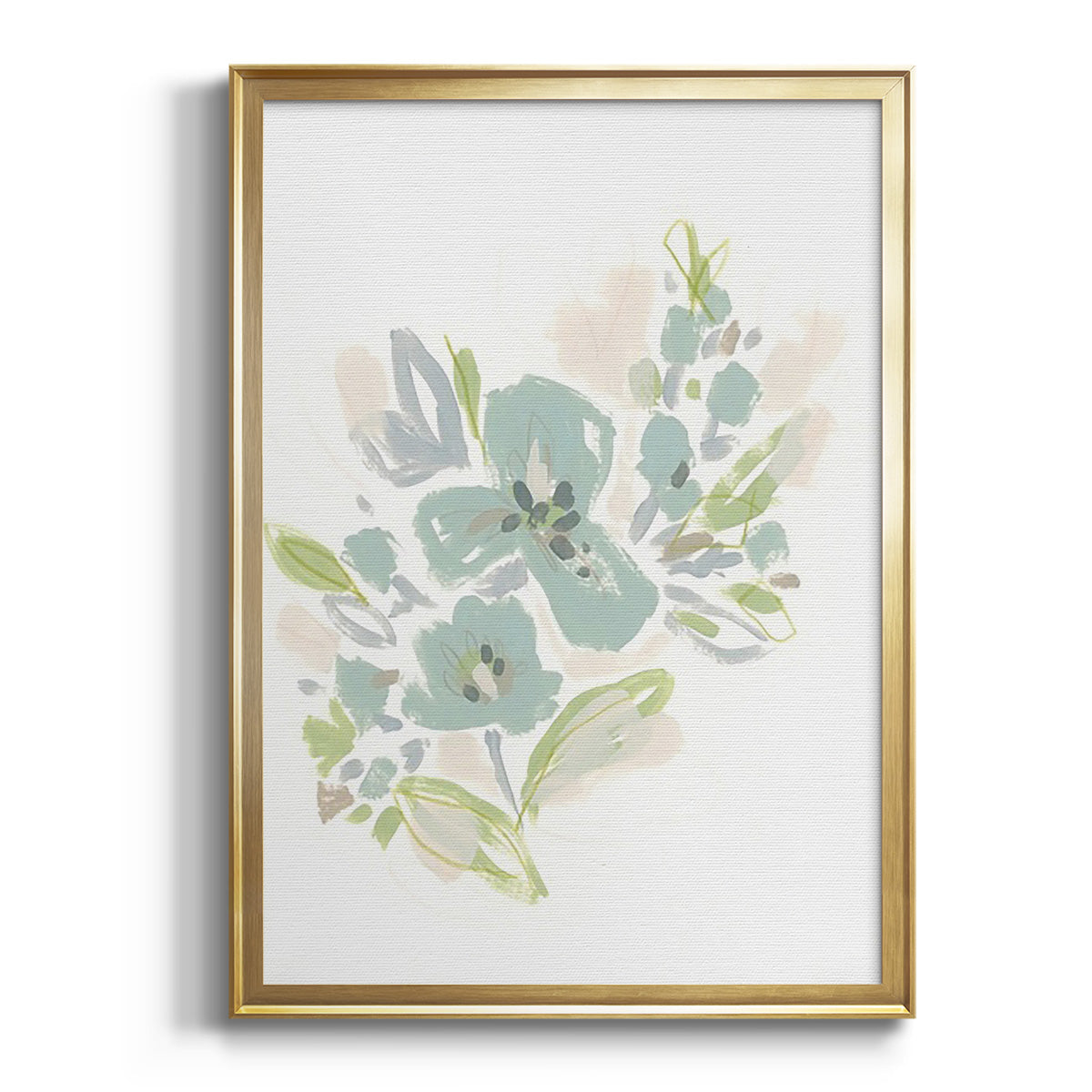 Sepia Botanical Journal I - Modern Framed Canvas Print