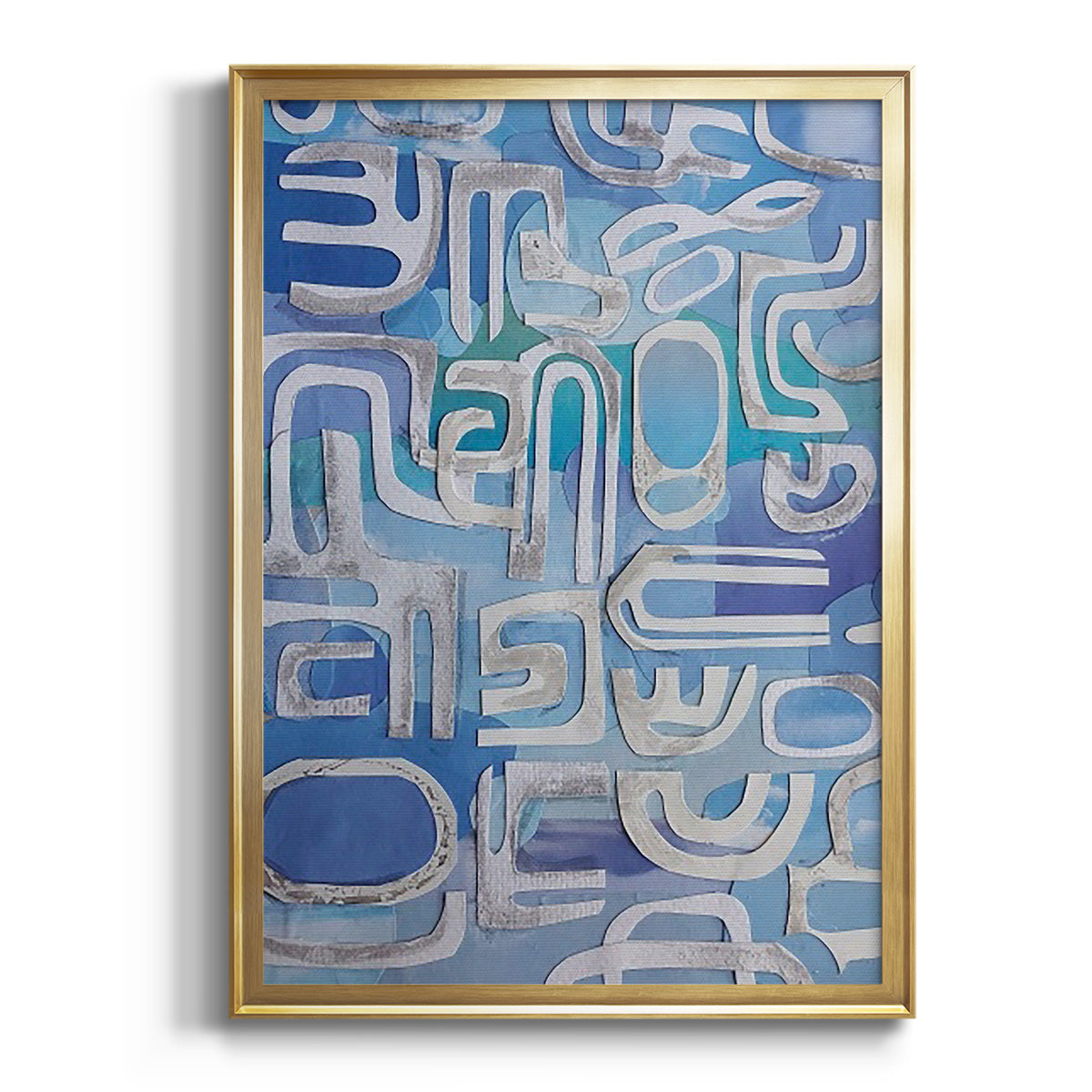 Soft Half Shell I - Modern Framed Canvas Print