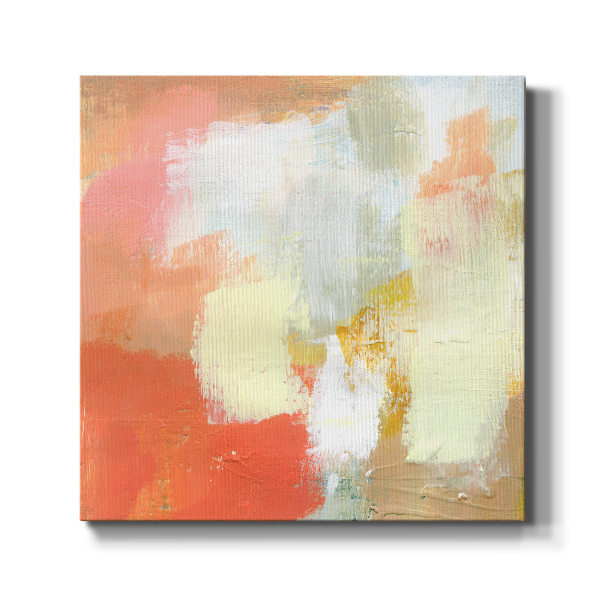Yellow and Blush IV-Premium Gallery Wrapped Canvas - Ready to Hang