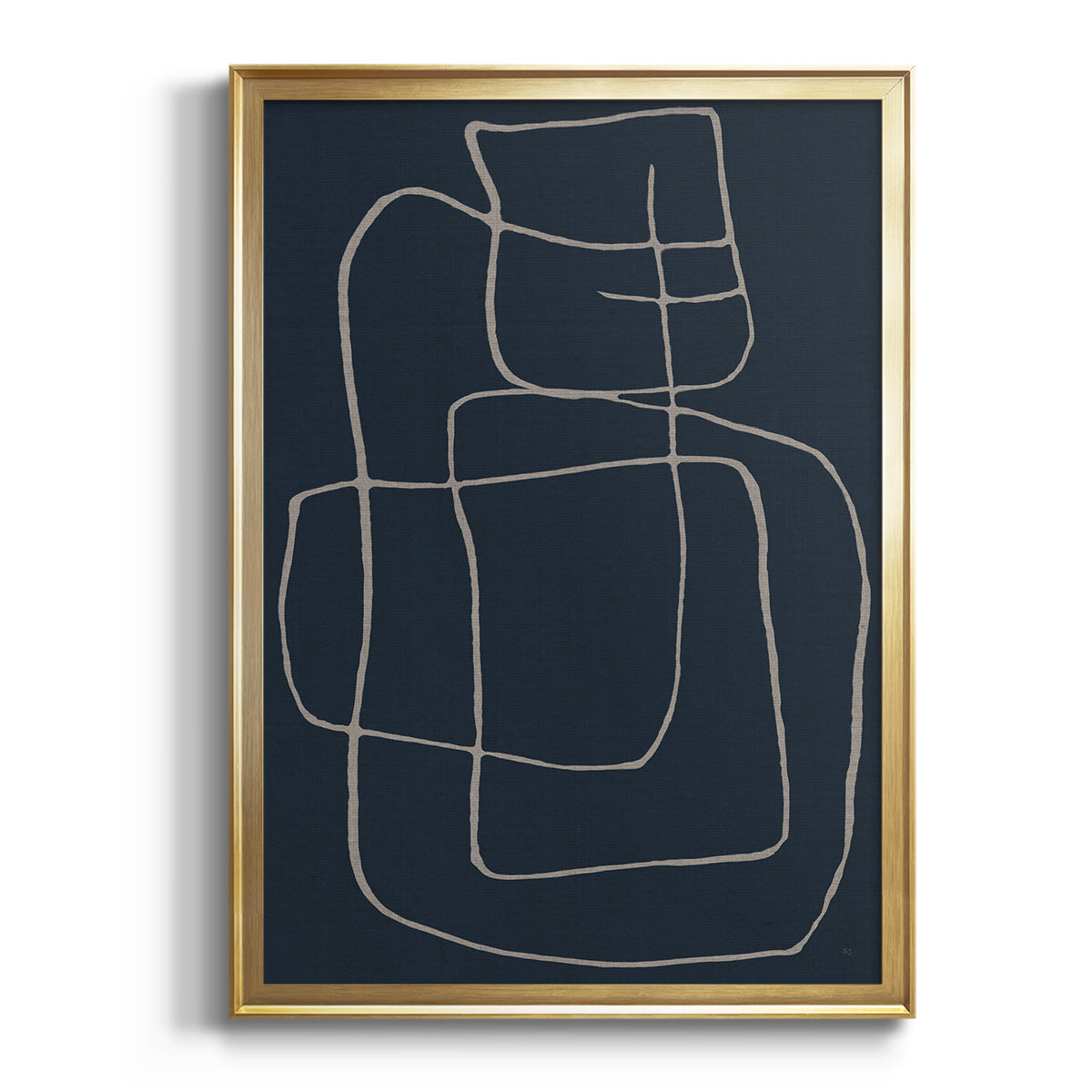 Soft Half Shell I - Modern Framed Canvas Print