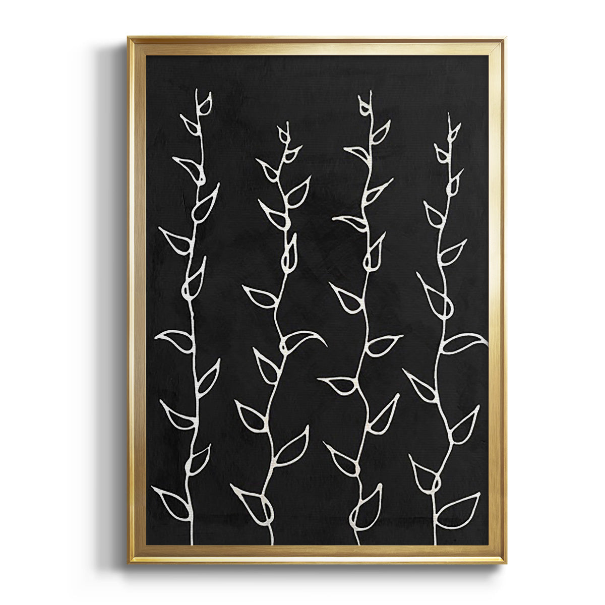 Sepia Botanical Journal I - Modern Framed Canvas Print
