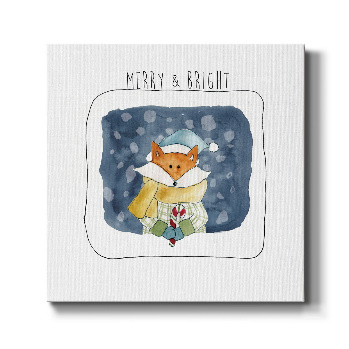 Christmas Fox - Canvas Art Print
