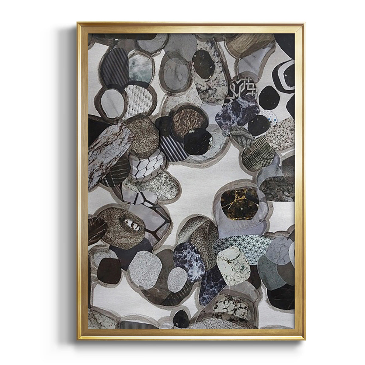 Soft Half Shell I - Modern Framed Canvas Print