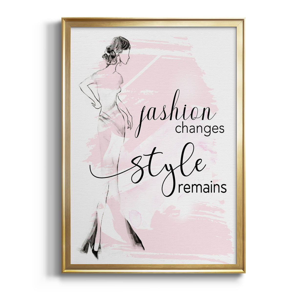 Fashion Changes Style Remains Premium Framed Print - Ready to Hang