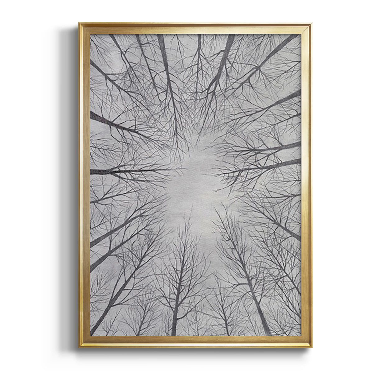 Sepia Botanical Journal I - Modern Framed Canvas Print