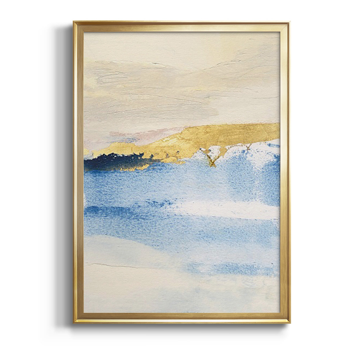 Soft Half Shell I - Modern Framed Canvas Print