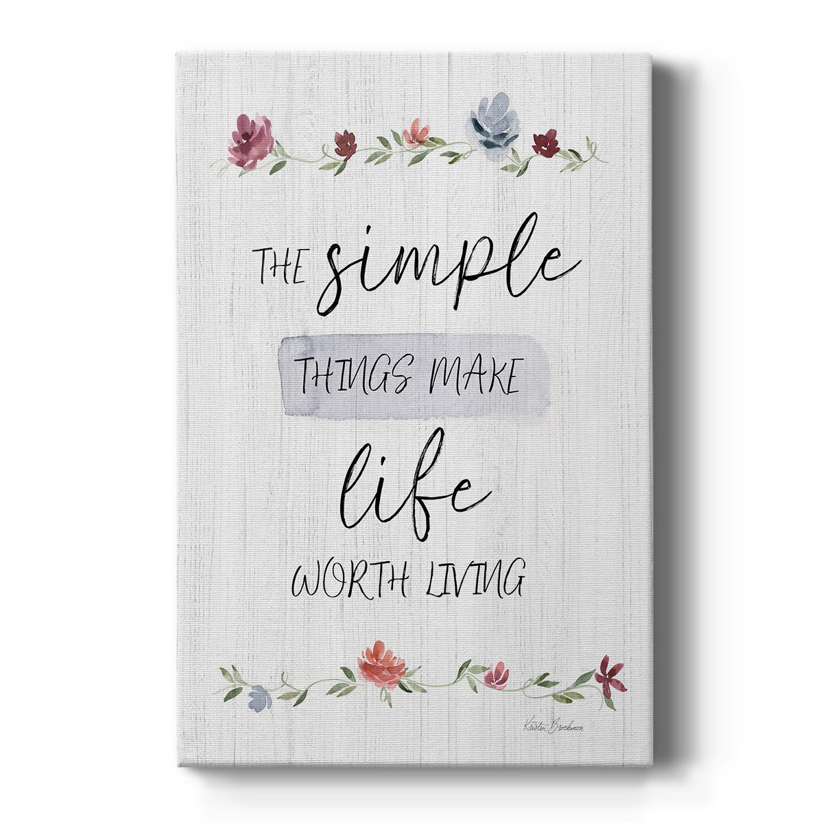The Simple Things - Canvas Art Print