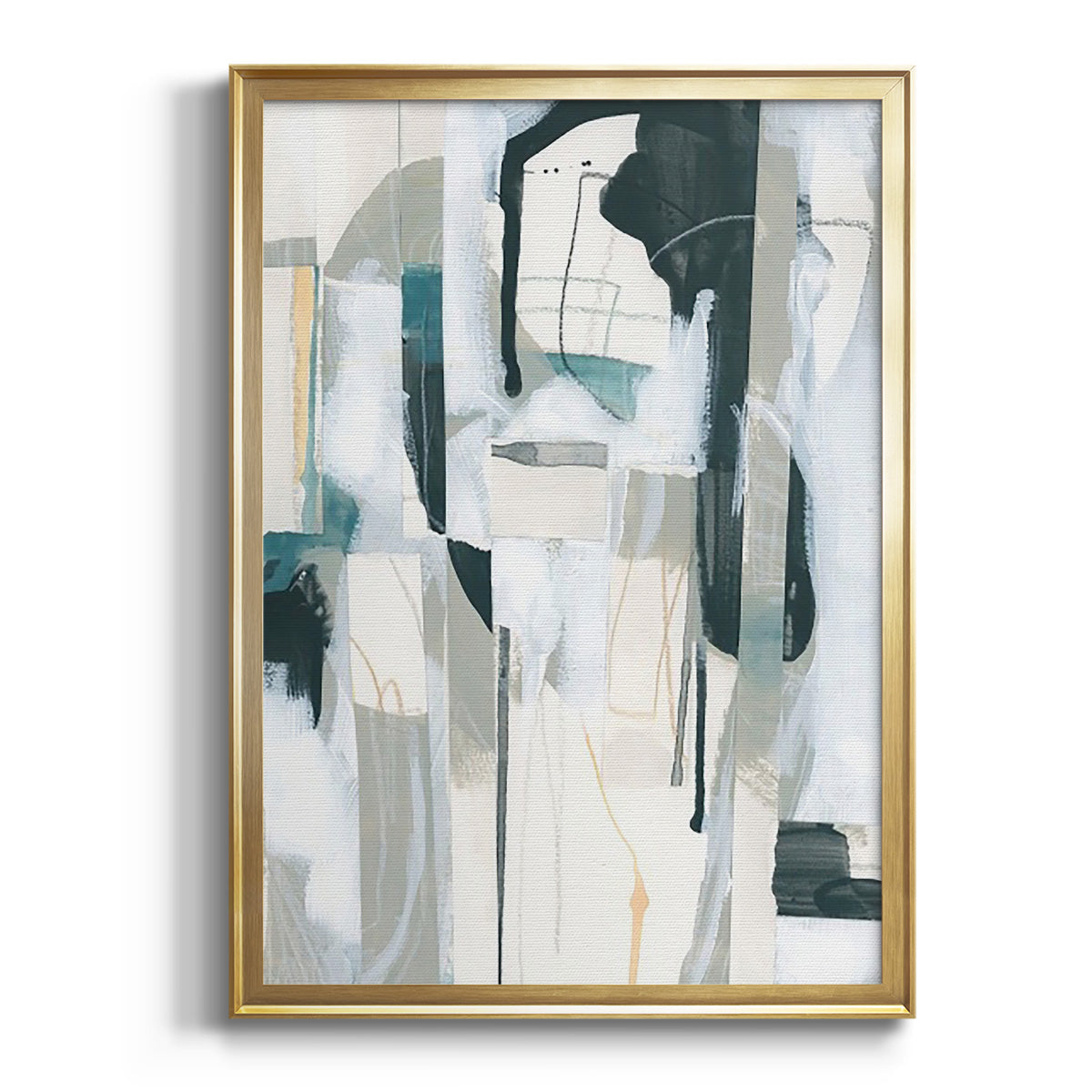 Soft Half Shell I - Modern Framed Canvas Print