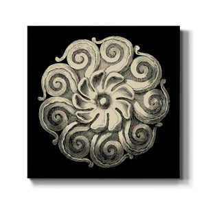 Black and Tan Rosette I-Premium Gallery Wrapped Canvas - Ready to Hang