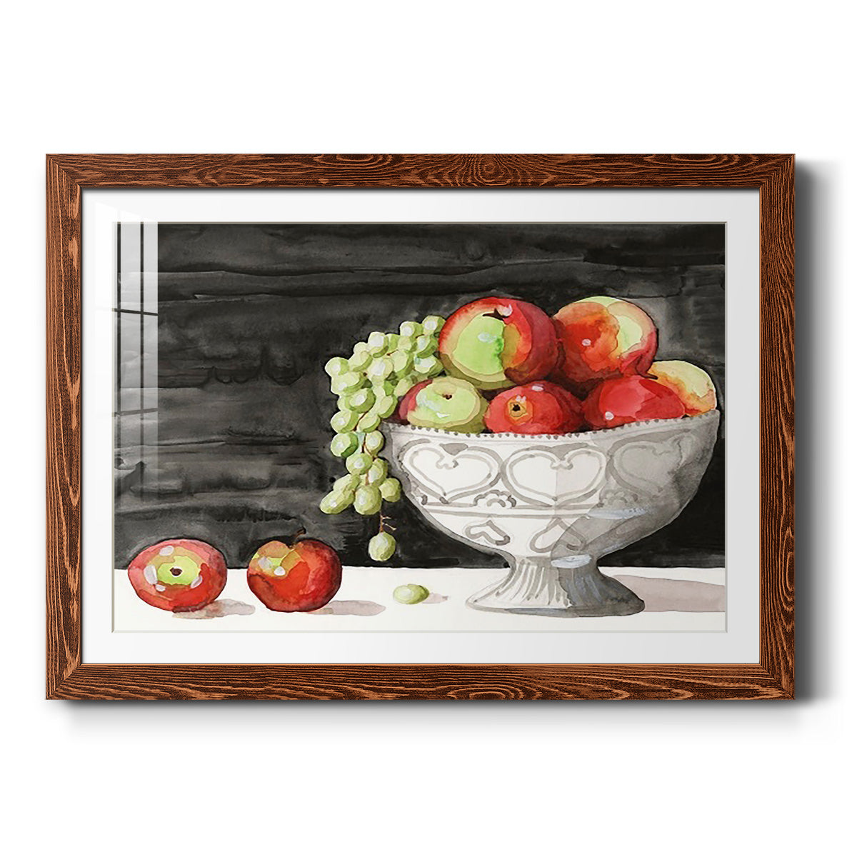 Watercolor Fruit Bowl I-Premium Framed Print - Ready to Hang