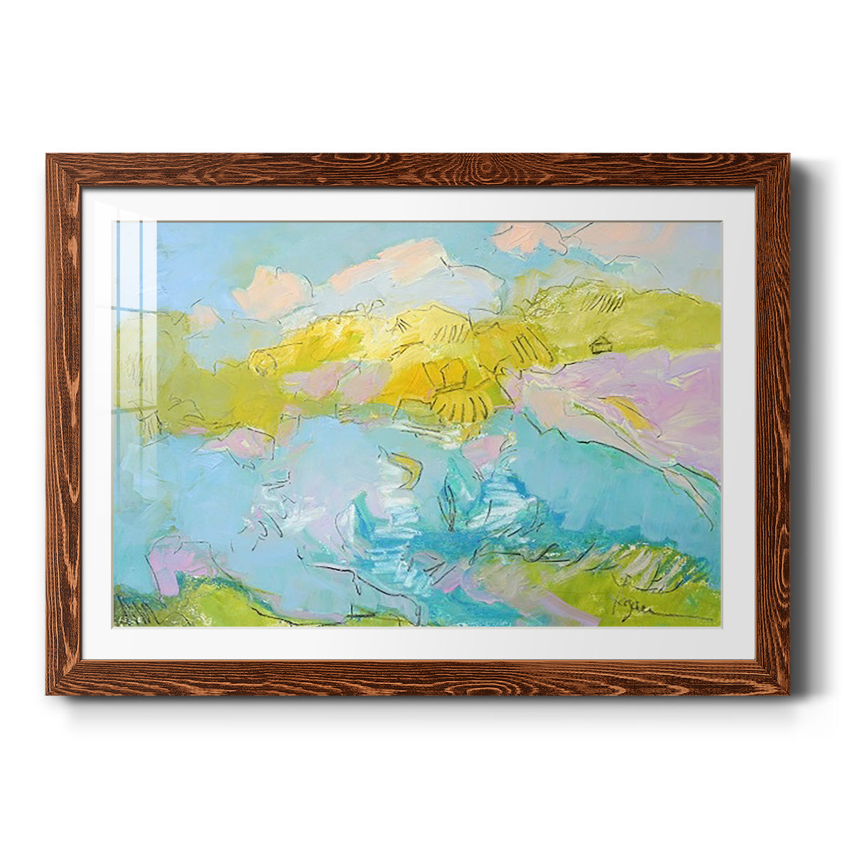 Learning to Fly-Premium Framed Print - Ready to Hang